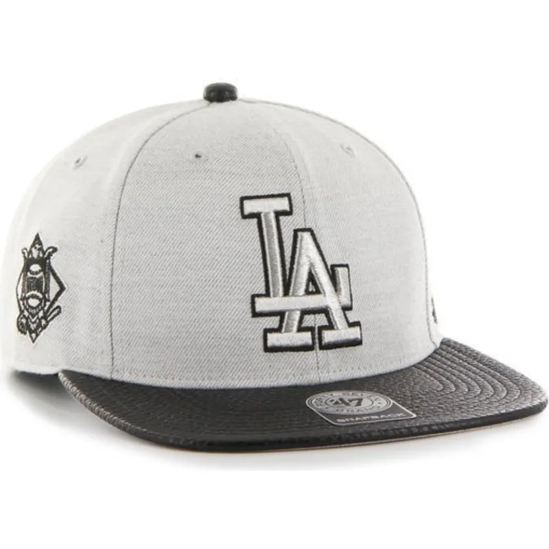 kasketter-flad-gra-snapback-lisa-lateral-fra-los-angeles-dodgers-mlb-af-47-brand
