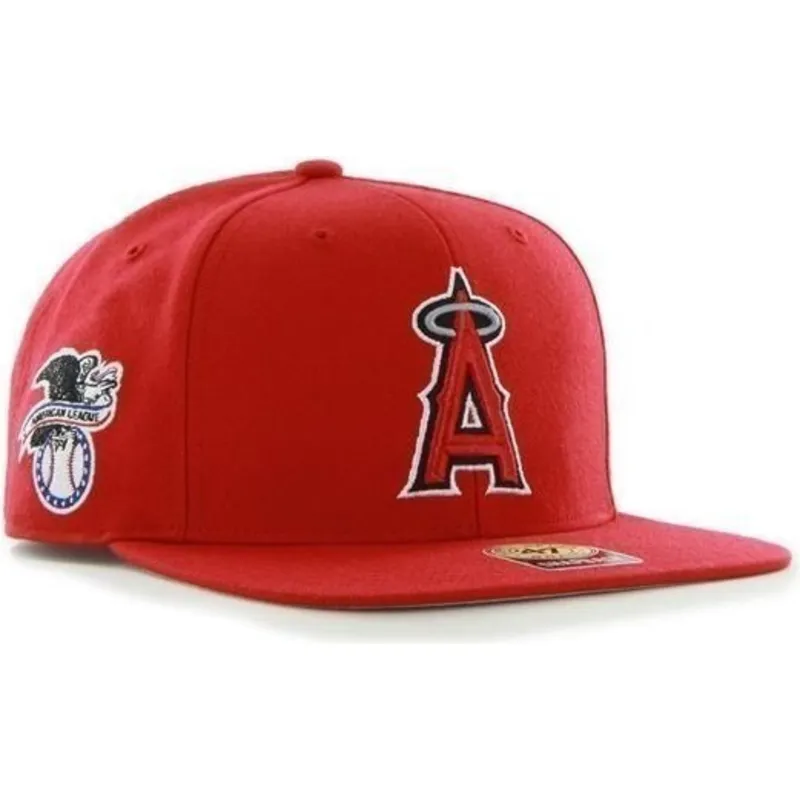 kasketter-flad-rod-snapback-lisa-lateral-fra-los-angeles-angels-mlb-af-47-brand
