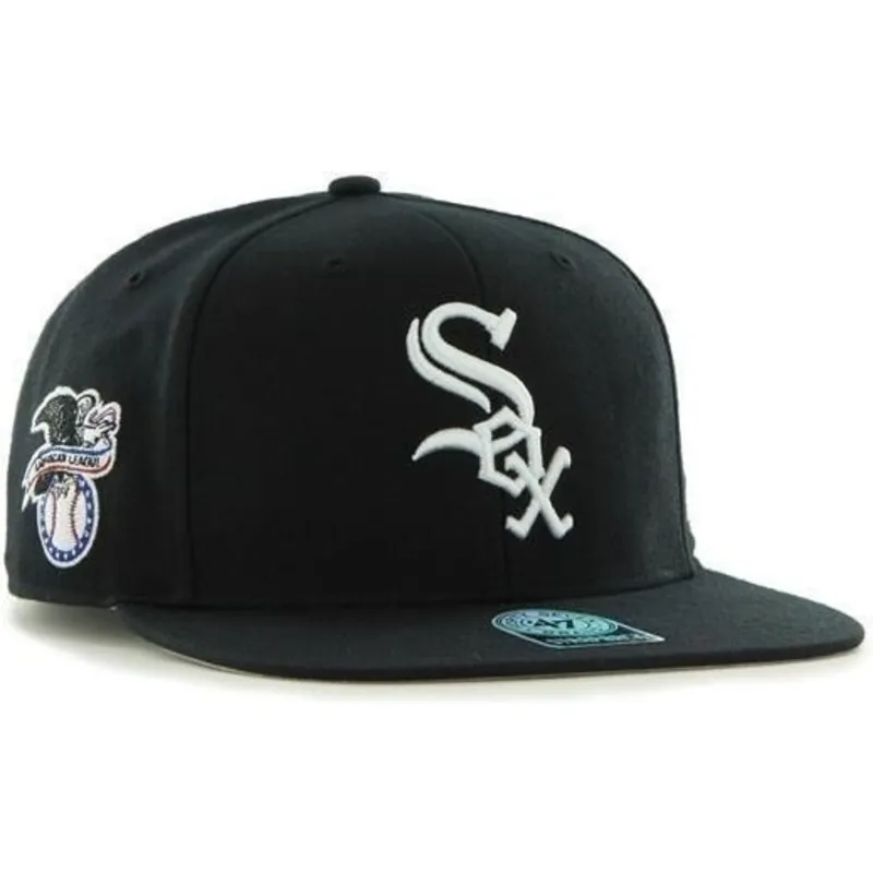 kasketter-flad-sort-snapback-lisa-lateral-fra-chicago-white-sox-mlb-af-47-brand