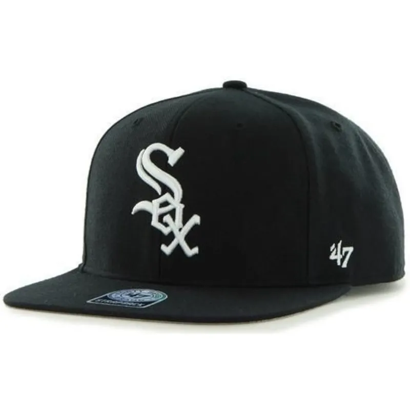 kasketter-flad-sort-snapback-lisa-lateral-fra-chicago-white-sox-mlb-af-47-brand