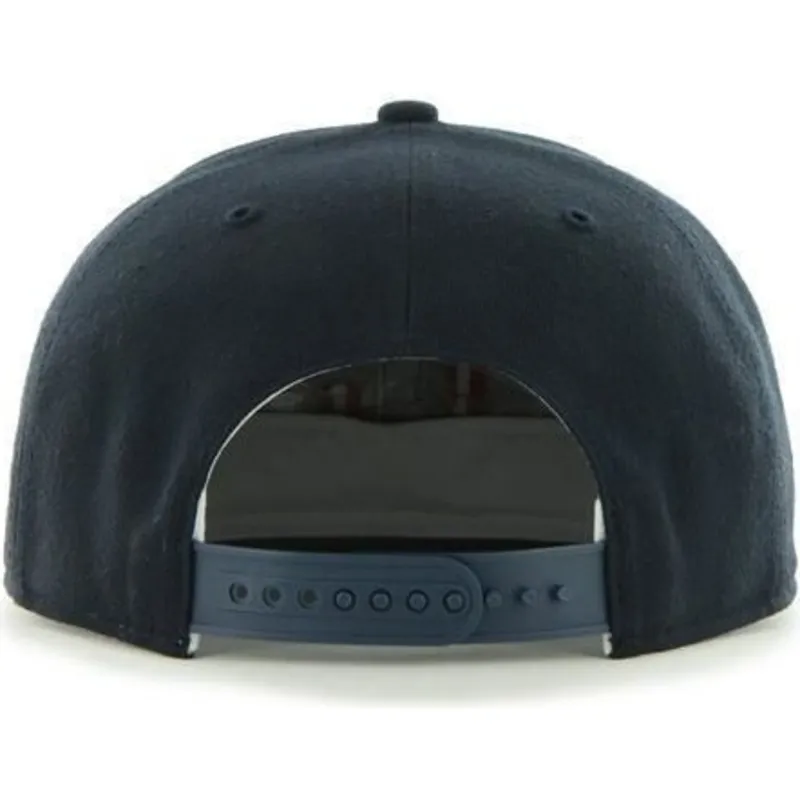 kasketter-flad-marinebla-snapback-lisa-lateral-fra-cleveland-indians-mlb-af-47-brand