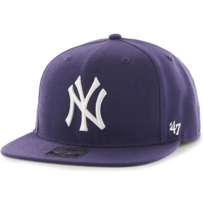 kasketter-flad-violet-snapback-lisa-lateral-fra-new-york-yankees-mlb-af-47-brand