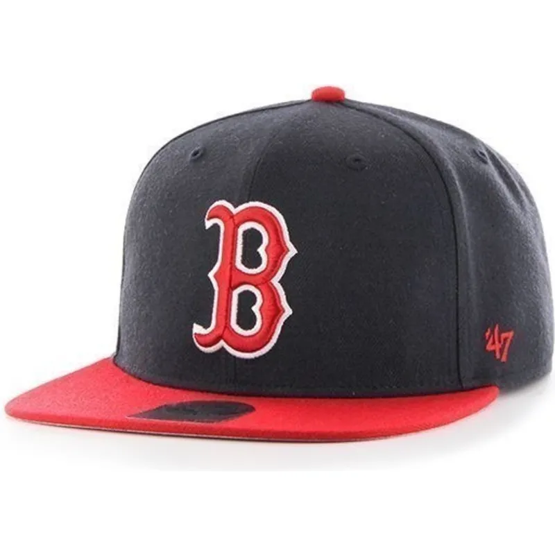 kasketter-flad-marinebla-snapback-fra-boston-red-sox-mlb-af-47-brand kasketter-flad-marinebla-snapback-fra-boston-red-sox-mlb-af-47-brand