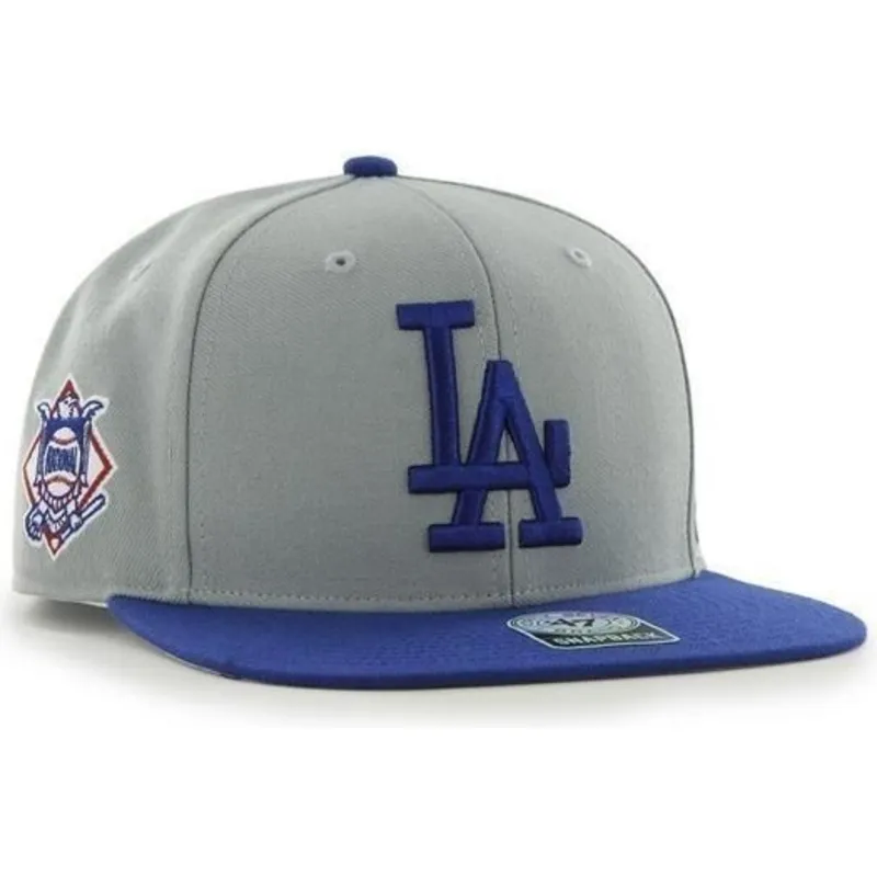 kasketter-flad-gra-snapback-lisa-lateral-fra-los-angeles-dodgers-mlb-af-47-brand