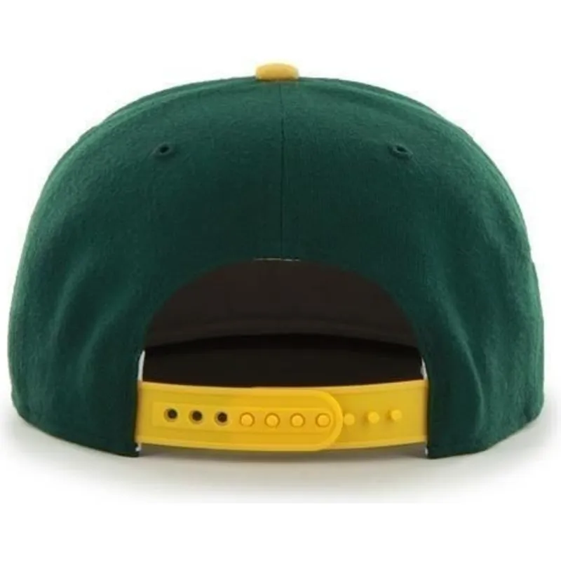 kasketter-flad-gron-snapback-lisa-lateral-fra-oakland-athletics-mlb-af-47-brand