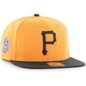 kasketter-flad-gul-snapback-lisa-leteral-fra-pittsburgh-pirates-mlb-af-47-brand