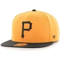 kasketter-flad-gul-snapback-lisa-leteral-fra-pittsburgh-pirates-mlb-af-47-brand