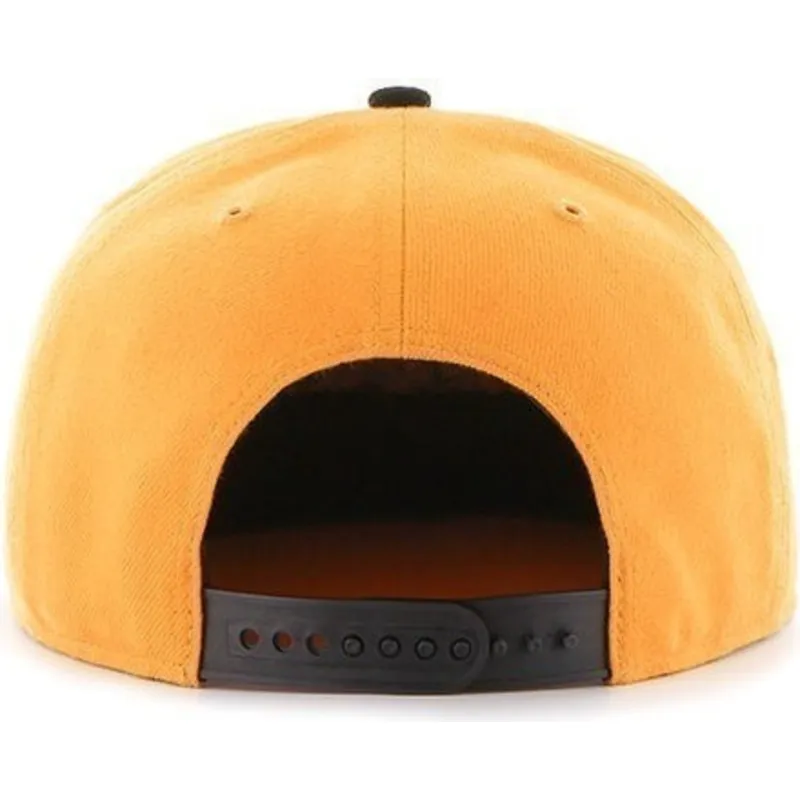 kasketter-flad-gul-snapback-lisa-leteral-fra-pittsburgh-pirates-mlb-af-47-brand
