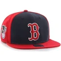 kasketter-flad-rod-snapback-lisa-lateral-fra-boston-red-sox-mlb-af-47-brand