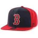 kasketter-flad-rod-snapback-lisa-lateral-fra-boston-red-sox-mlb-af-47-brand