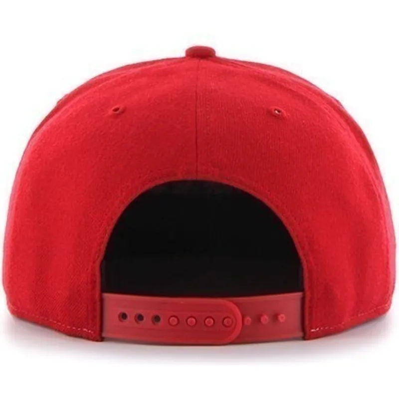 kasketter-flad-rod-snapback-lisa-lateral-fra-boston-red-sox-mlb-af-47-brand