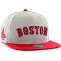 gra-snapback-flad-kasket-med-side-logo-af-mlb-boston-red-sox-fra-47-brand
