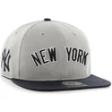 kasketter-flad-gra-snapback-lateral-fra-new-york-yankees-mlb-af-47-brand