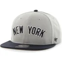 kasketter-flad-gra-snapback-lateral-fra-new-york-yankees-mlb-af-47-brand