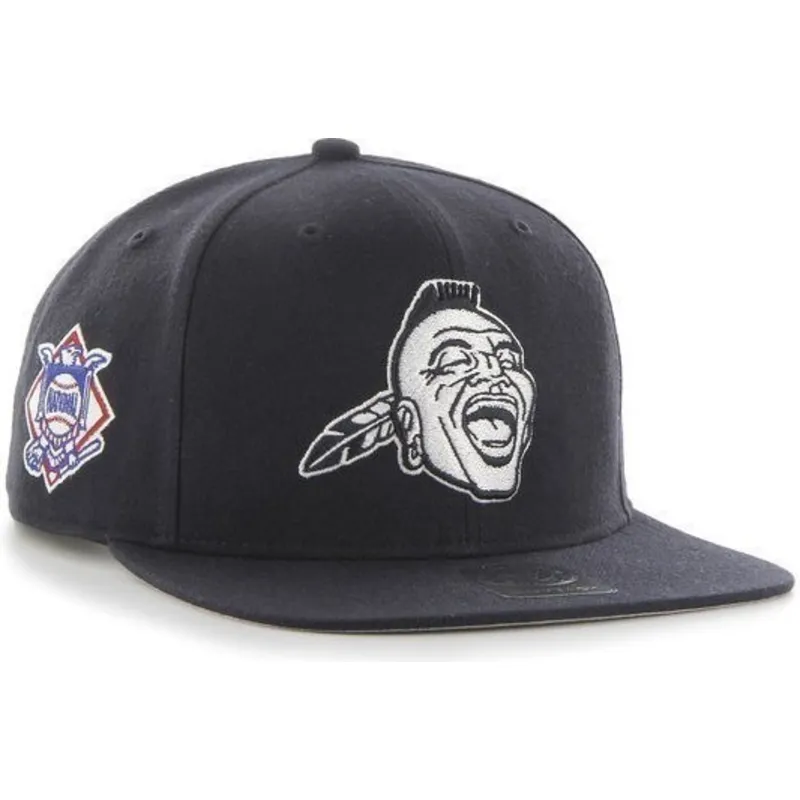 kasketter-flad-marinebla-snapback-lateral-fra-atlanta-braves-mlb-af-47-brand kasketter-flad-marinebla-snapback-lateral-fra-atlanta-braves-mlb-af-47-brand