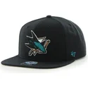 kasketter-flad-sort-snapback-fra-san-jose-sharks-nhl-af-47-brand