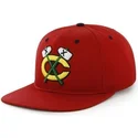 kasketter-flad-rod-snapback-lisa-fra-chicago-blackhawks-nhl-af-47-brand