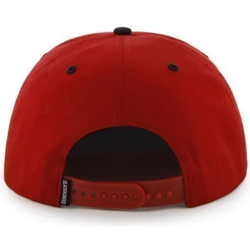 kasketter-flad-rod-snapback-lisa-fra-chicago-blackhawks-nhl-af-47-brand