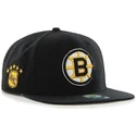 sort-flad-snapback-kasket-nhl-boston-bruins-fra-47-brand