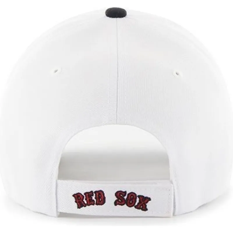kasketter-buet-hvid-justerbar-rem-fra-boston-red-sox-mlb-af-47-brand