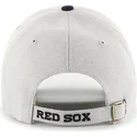 mlb-boston-red-sox-gra-kasket-med-buet-skygge-og-marinebla-skygge-fra-47-brand