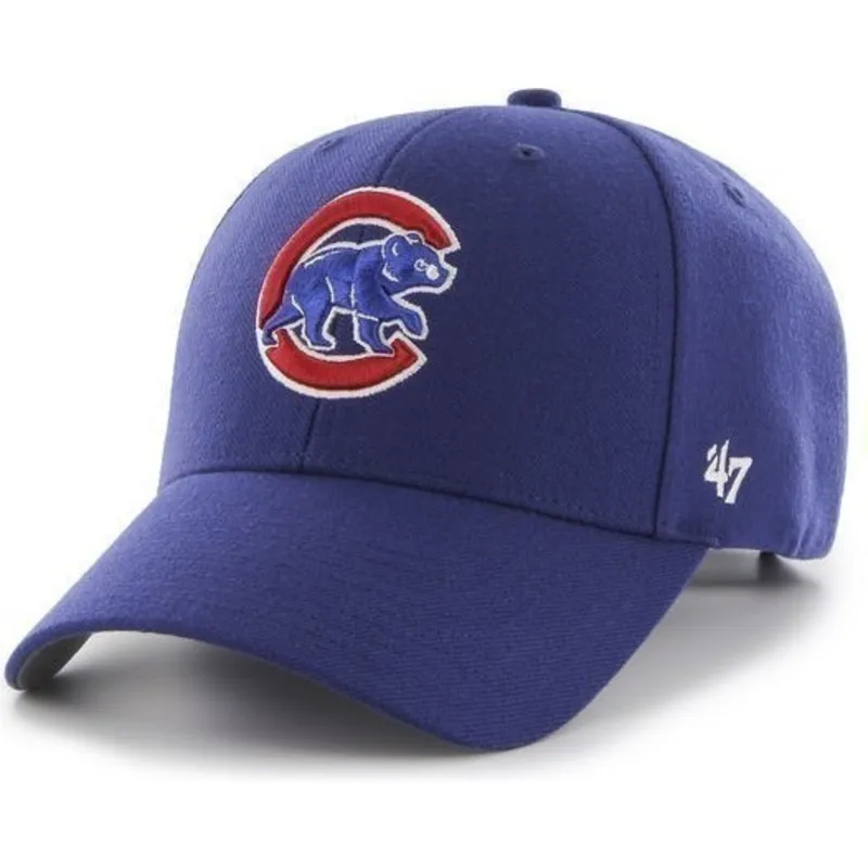 kasketter-buet-bla-justerbar-rem-lisa-fra-chicago-cubs-mlb-af-47-brand