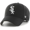 kasket-med-buet-skygge-sort-ensfarvet-fra-mlb-chicago-white-sox-fra-47-brand