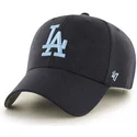 morkebla-ensfarvet-mlb-los-angeles-dodgers-kasket-med-buet-skygge-fra-47-brand