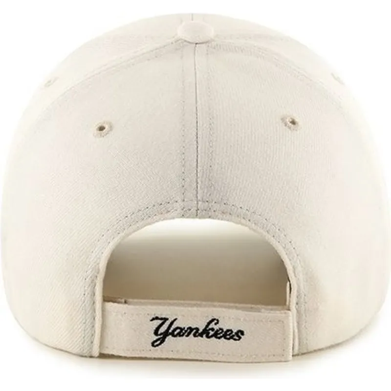 kasketter-buet-creme-justerbar-rem-lisa-fra-new-york-yankees-mlb-af-47-brand