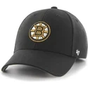 kasket-med-buet-skygge-sort-ensfarvet-fra-nhl-boston-bruins-fra-47-brand