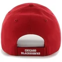 kasketter-buet-rod-justerbar-rem-fra-chicago-blackhawks-nhl-af-47-brand