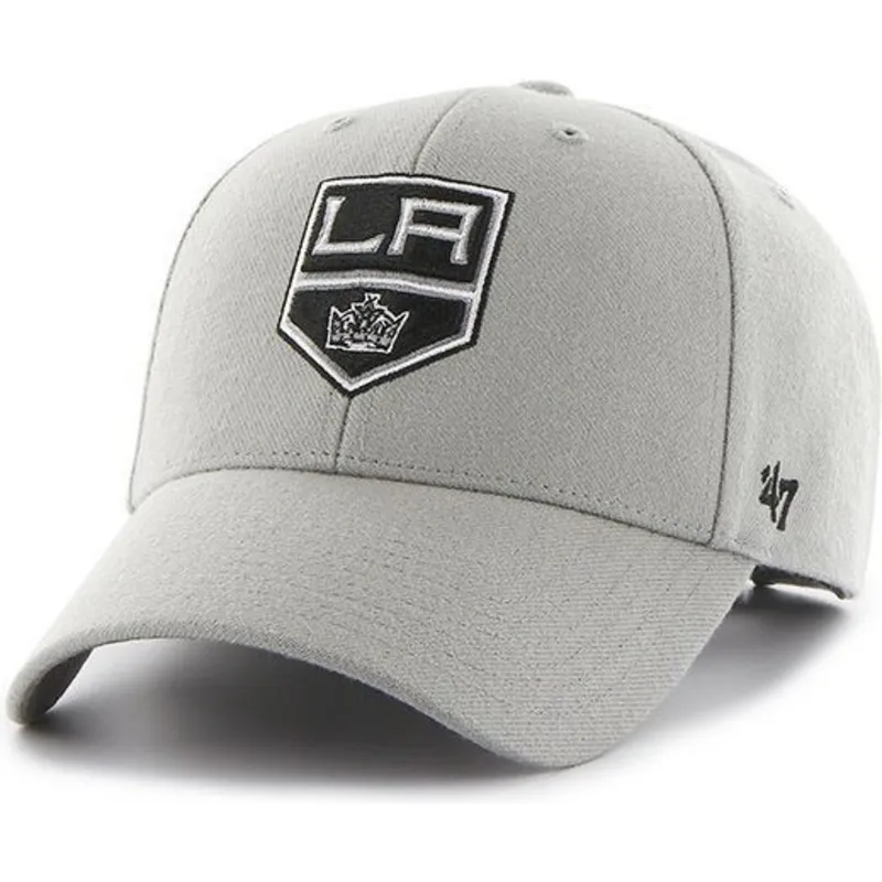 kasketter-buet-gra-justerbar-rem-fra-los-angeles-kings-nhl-af-47-brand