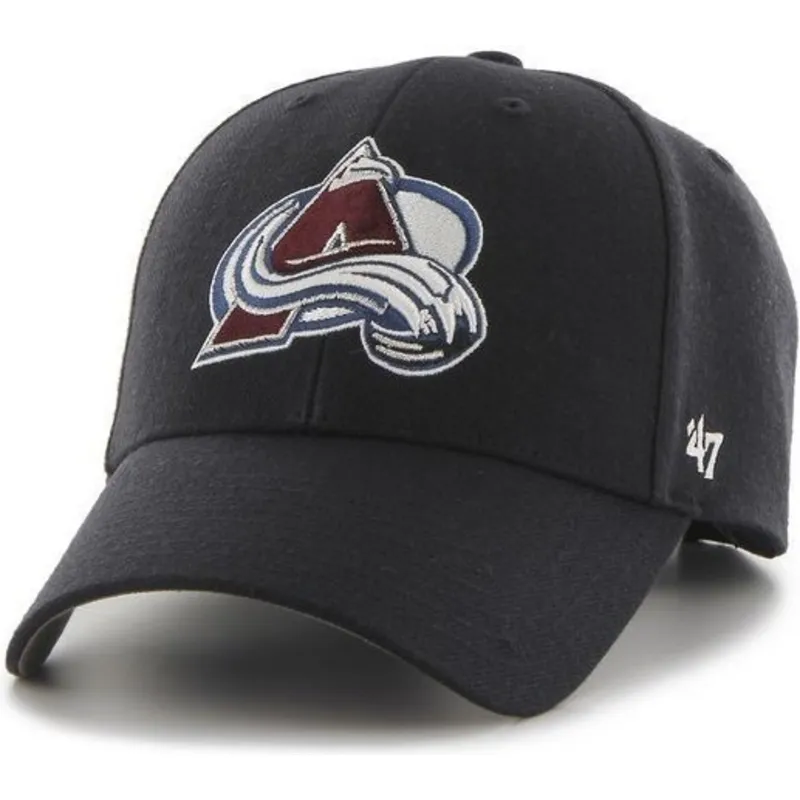 kasketter-buet-marinebla-justerbar-rem-fra-colorado-avalanche-nhl-af-47-brand