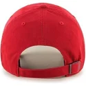 rod-kasket-med-buet-skygge-og-lille-mlb-new-york-yankees-logo-fra-47-brand