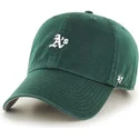 gron-kasket-med-buet-skygge-og-lille-mlb-oakland-athletics-logo-fra-47-brand