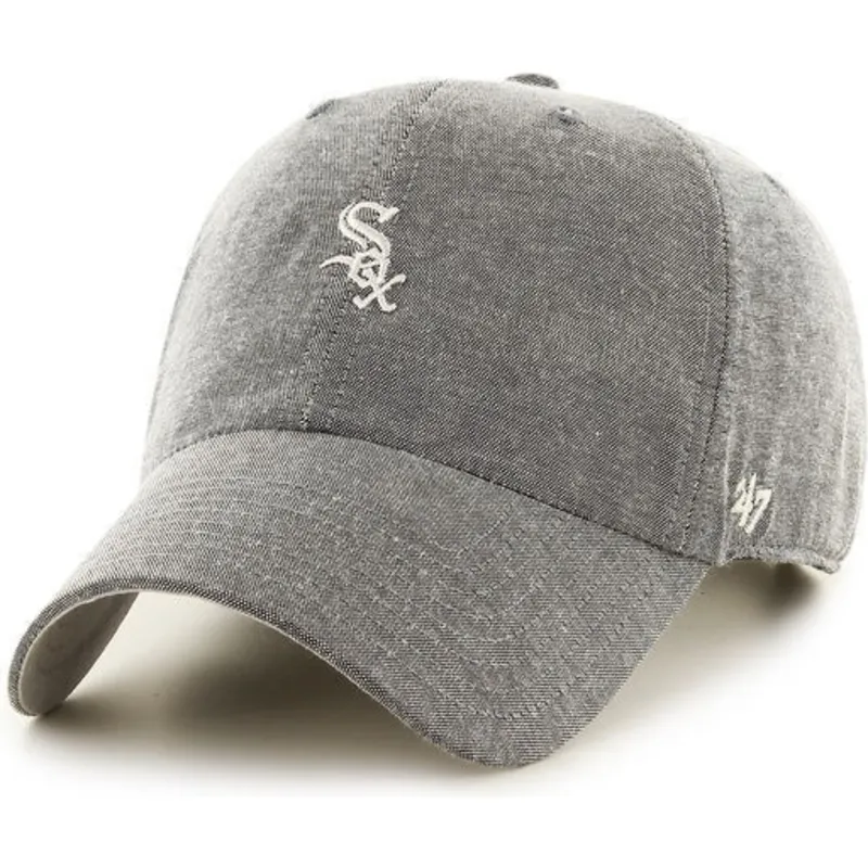 kasketter-buet-gra-justerbar-rem-pequeno-fra-chicago-white-sox-mlb-af-47-brand kasketter-buet-gra-justerbar-rem-pequeno-fra-chicago-white-sox-mlb-af-47-brand