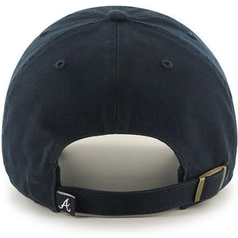 kasketter-buet-marinebla-justerbar-rem-frontal-fra-atlanta-braves-mlb-af-47-brand