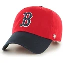 kasketter-buet-rod-justerbar-rem-frontal-fra-boston-red-sox-mlb-af-47-brand