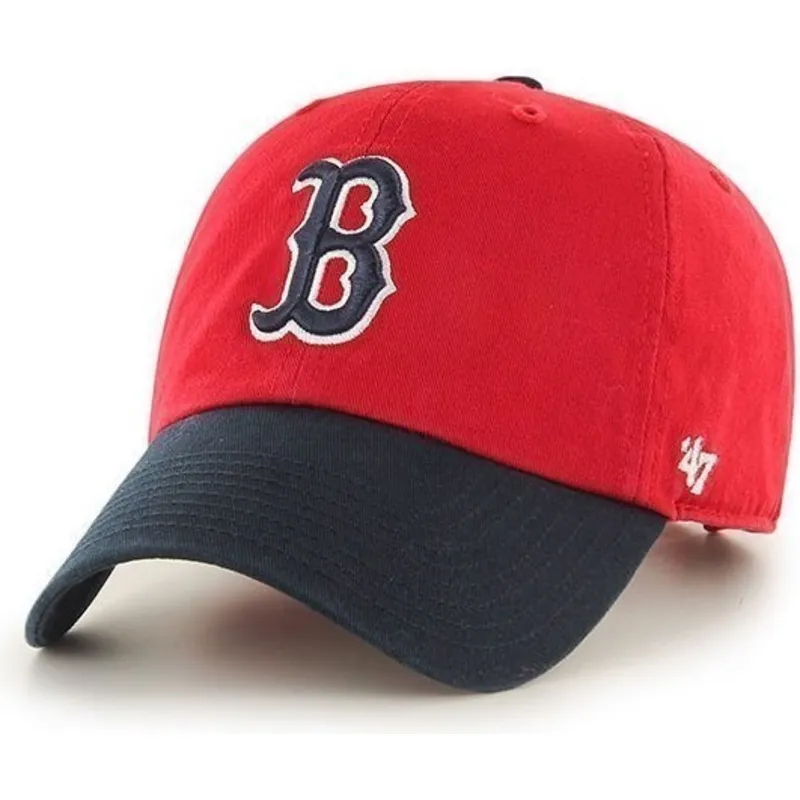 kasketter-buet-rod-justerbar-rem-frontal-fra-boston-red-sox-mlb-af-47-brand kasketter-buet-rod-justerbar-rem-frontal-fra-boston-red-sox-mlb-af-47-brand