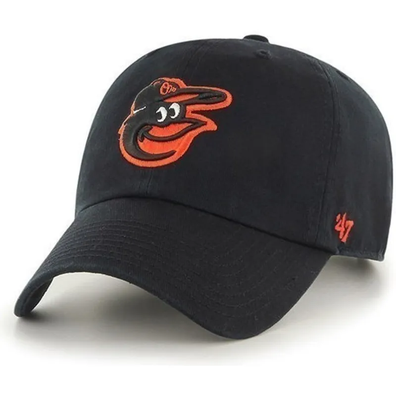 kasketter-buet-sort-justerbar-rem-frontal-fra-baltimore-orioles-mlb-af-47-brand