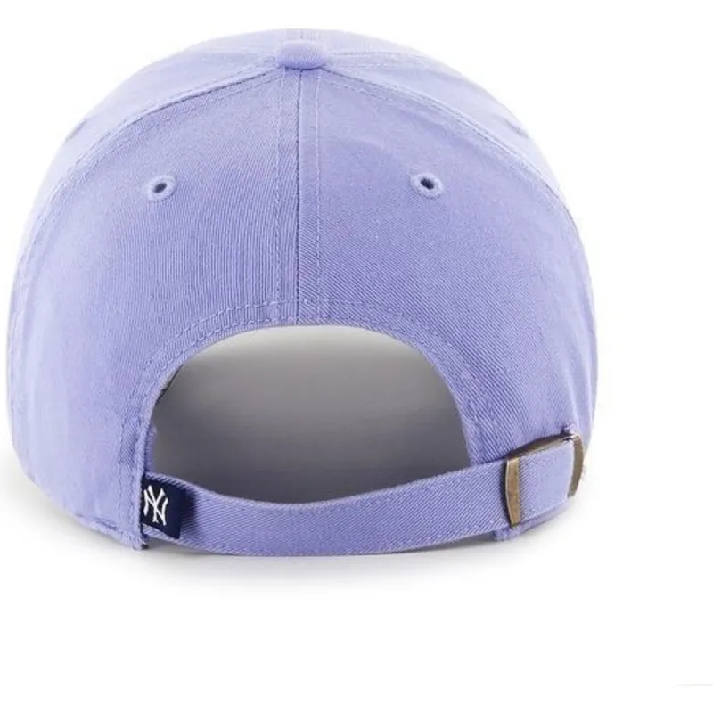 kasketter-buet-violet-justerbar-rem-frontal-grande-fra-new-york-yankees-mlb-af-47-brand