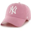 kasketter-buet-rosa-justerbar-rem-frontal-grande-fra-new-york-yankees-mlb-af-47-brand