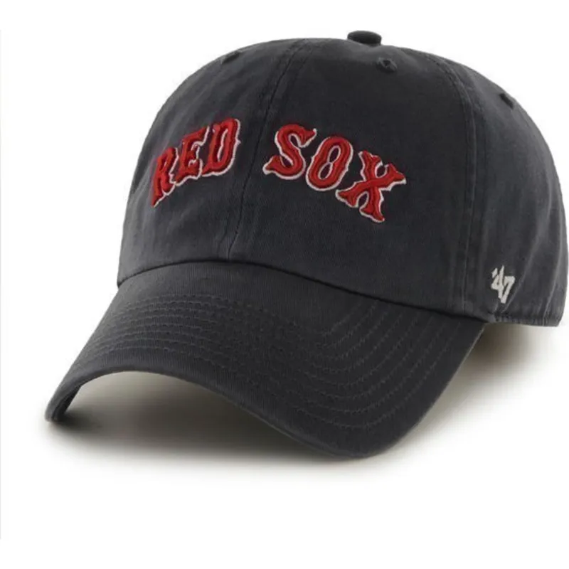 kasketter-buet-marinebla-justerbar-rem-nombre-frontal-grande-fra-boston-red-sox-mlb-af-47-brand kasketter-buet-marinebla-justerbar-rem-nombre-frontal-grande-fra-boston-red-sox-mlb-af-47-brand