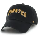 47-brand-mlb-pittsburgh-pirates-sort-kasket-med-buet-skygge-og-stort-frontnavn