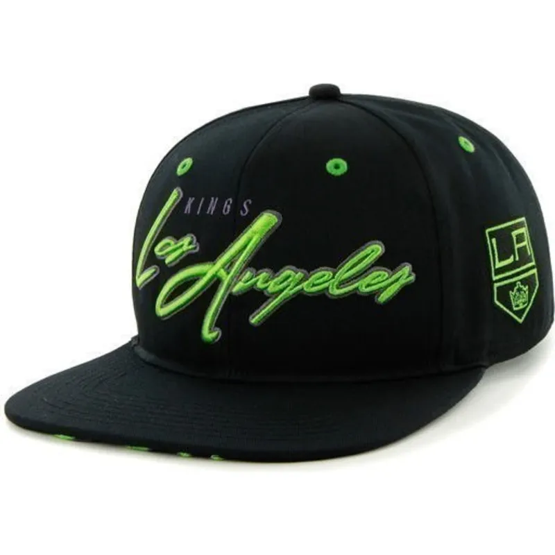 kasketter-flad-sort-snapback-frontal-grande-fra-los-angeles-kings-nhl-af-47-brand