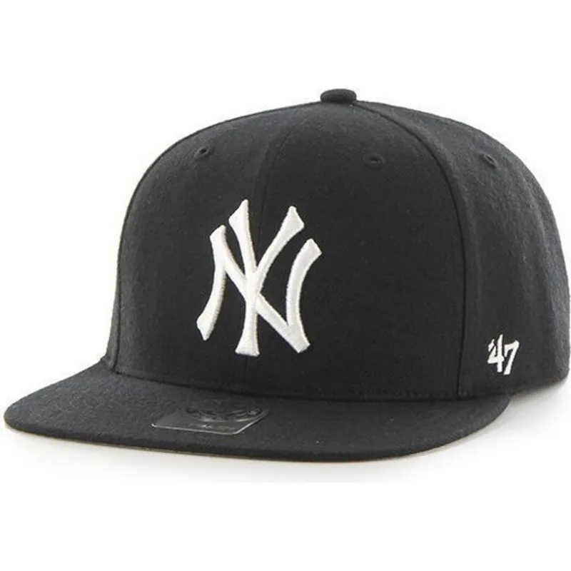 kasketter-flad-sort-snapback-til-barn-fra-new-york-yankees-mlb-af-47-brand