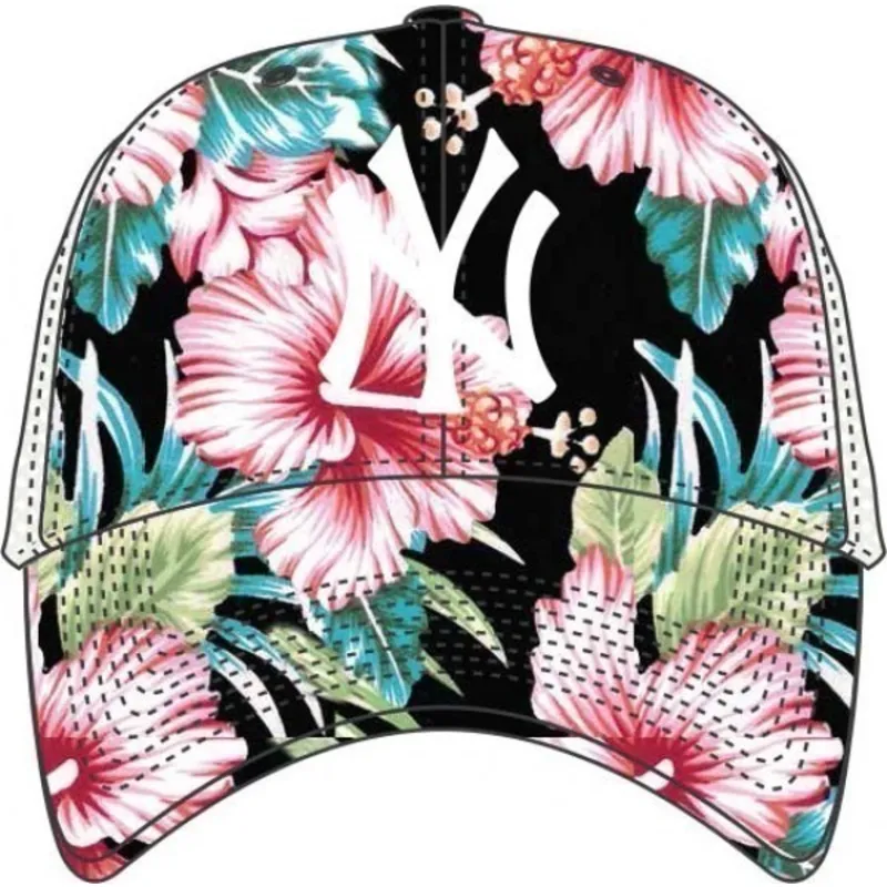 kasketter-buet-multicolor-snapback-estampado-de-flores-fra-new-york-yankees-mlb-af-47-brand