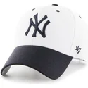 kasketter-buet-hvid-justerbar-rem-fra-new-york-yankees-mlb-af-47-brand