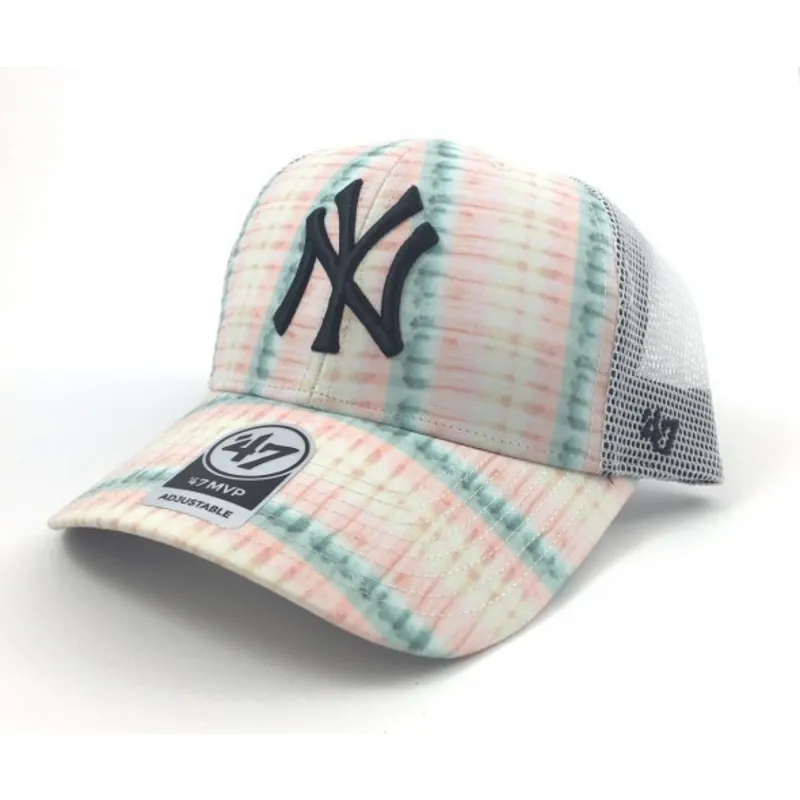 kasketter-buet-rosa-snapback-estampado-de-flores-fra-new-york-yankees-mlb-af-47-brand