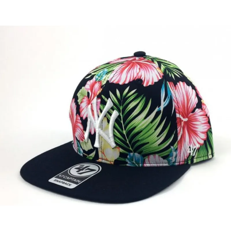 kasketter-flad-multicolor-snapback-estampado-de-flores-fra-new-york-yankees-mlb-af-47-brand